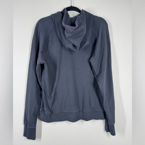 Lululemon Scuba Black Pullover Hoodie Stretch French Terry Sweatshirt 8 W3BRRS - Picture 5 of 6